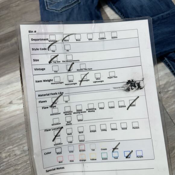 BKE Buckle Jake Blue Mens 32R Faded Denim Straight Leg Distressed Jeans Y2K - Picture 14 of 14